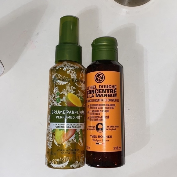 NEW Yves Rocher Mango and Coriander Set Mist, Shower Gel, Soap, Tinted Lip Balm - Picture 3 of 7
